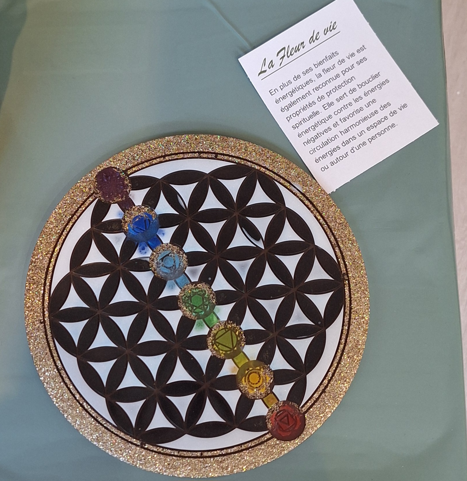 Fleur de vie en résine époxy – Image 3