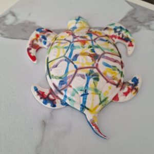 Tortue en résine minérale