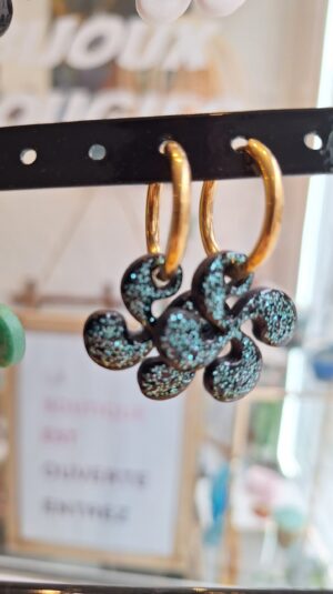 Boucles d'oreilles Croix Basque
